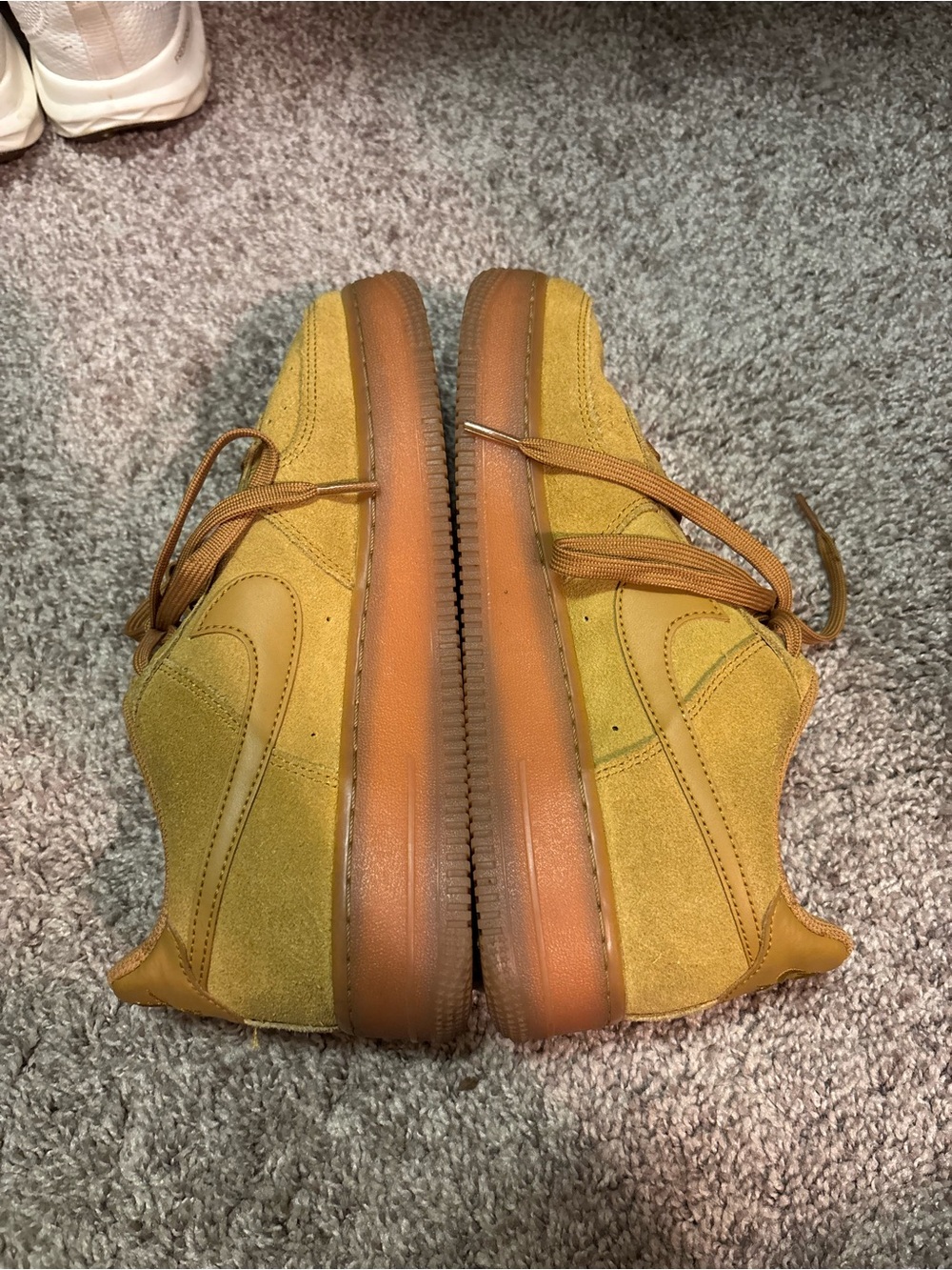 Nike Sage-Low Suede Low-Top Sneakers in Mustard Yellow